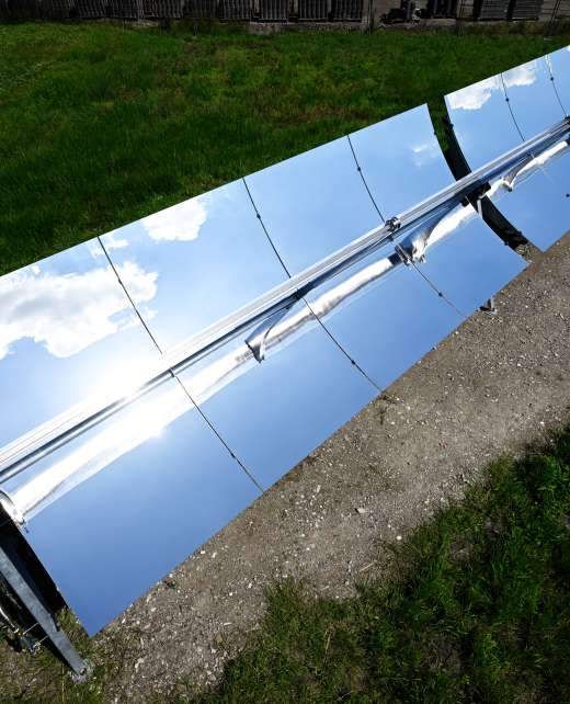 Suncom Energy CSP test setup: micro-Concentrated Solar 
Power